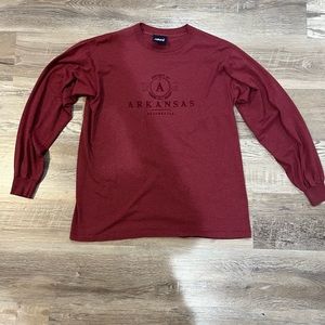 Size large Arkansas Razorback long sleeve shirt